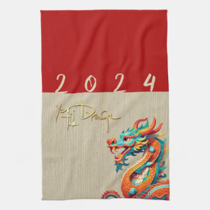 Linge De Cuisine Cute Chinois Nouvel An Dragon Zodiac KT