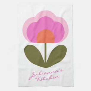 Linge De Cuisine Cute Coloré Retro Fleur Scandinave Personnalisé