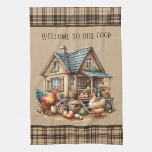 Linge De Cuisine Cute coop de poulet Amateurs de pays