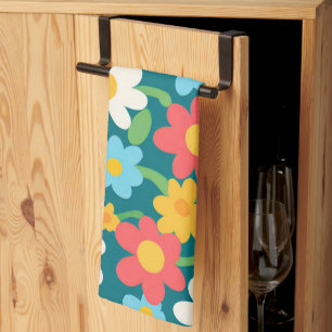 Linge De Cuisine Cute Daisy Flower Botanique motif école girly