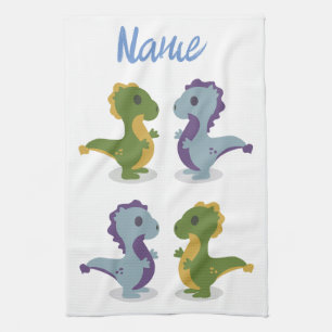 Linge De Cuisine Cute Dinosaur Paire Thunder_Cove