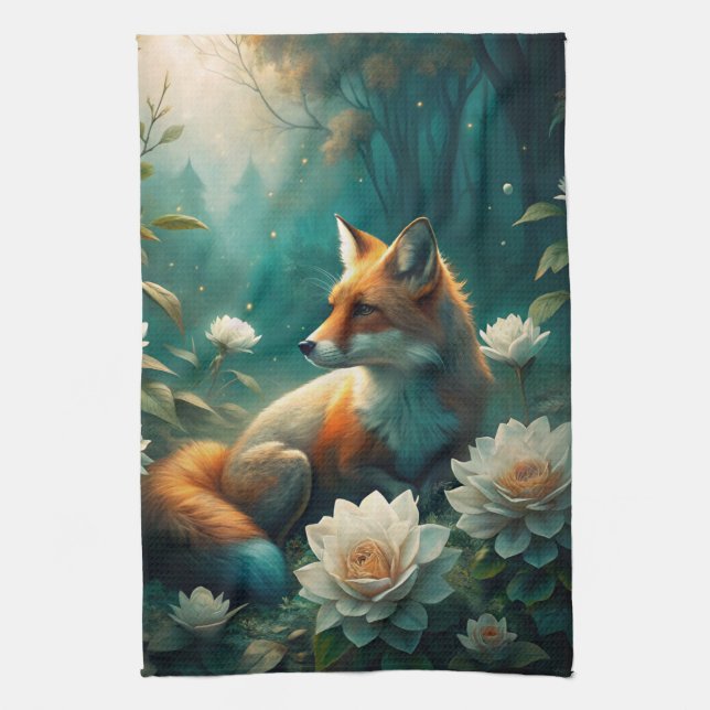 Linge De Cuisine Cute Fox (Vertical)