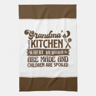 Linge De Cuisine Cute Grandma's kitchen word art 