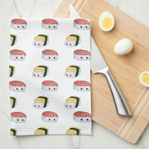 Linge De Cuisine Cute Kawaii Sushi Japonais Food Art Caractère Maki