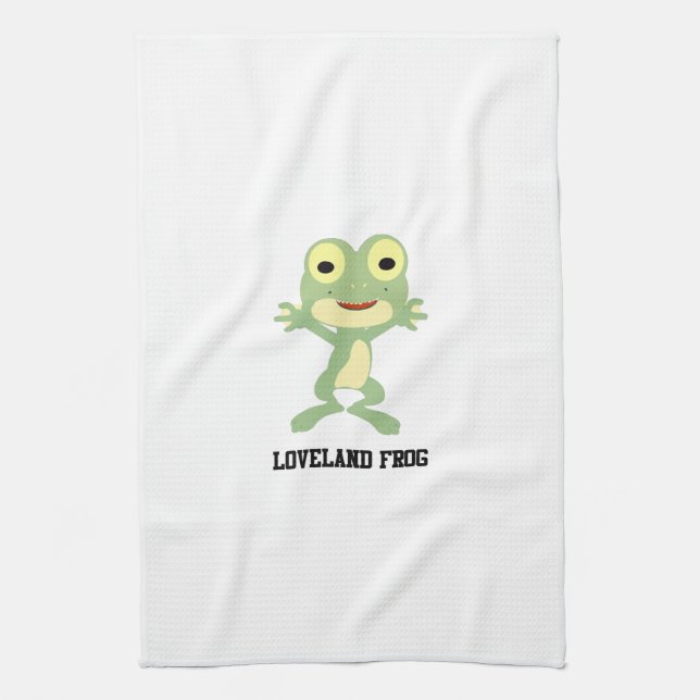 Linge De Cuisine Cute Loveland Frog (Vertical)