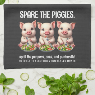 Linge De Cuisine Cute Spare Piggies Manger Salades