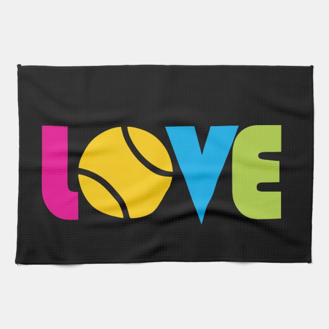 Linge De Cuisine Cute Tennis LOVE - (Horizontal)