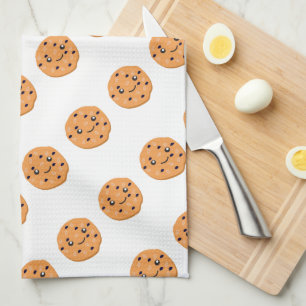 Linge De Cuisine Cute tourteau d'avoine Raisin Motif biscuit