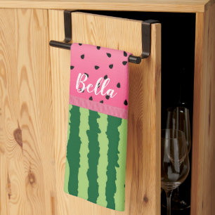 Linge De Cuisine Cute Watermelon Rind and Seeds Personnalisé