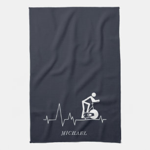 Linge De Cuisine Cycle de rotation interne Heartbeat Marine personn