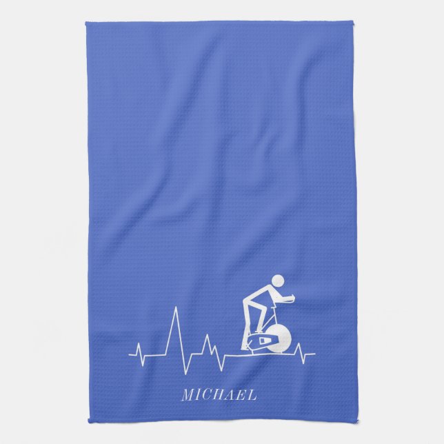 Linge De Cuisine Cycle de rotation interne Heartbeat personnalisé (Vertical)