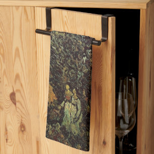 Linge De Cuisine Cyprès et deux femmes de Vincent van Gogh