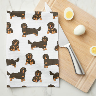 Linge De Cuisine Dachshund aux cheveux longs