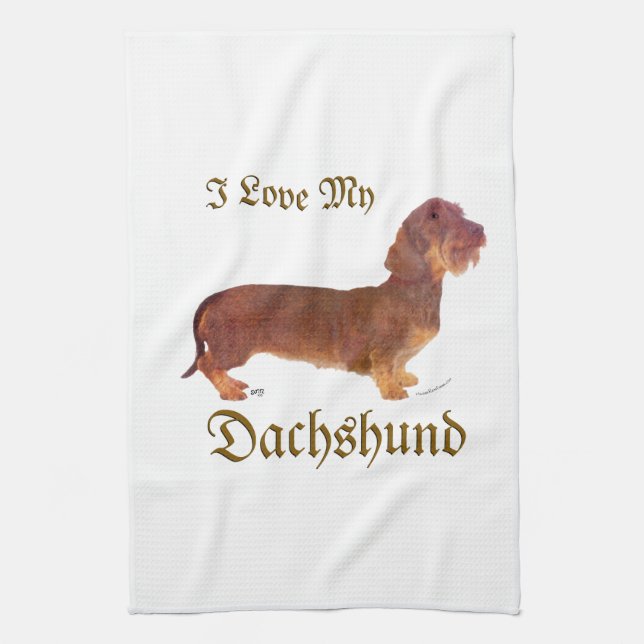 Linge De Cuisine Dachshund Love (Vertical)
