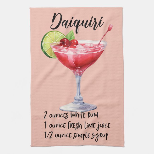 Linge De Cuisine Daiquiri Cocktail Recette (Vertical)