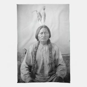 Linge De Cuisine Dakota Leader assis Bull Amérindien