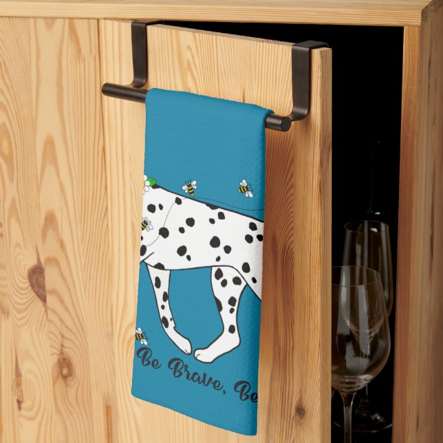 Linge De Cuisine Dalmatien Be Genre Be Brave Be Happy (Pliage en tiers)