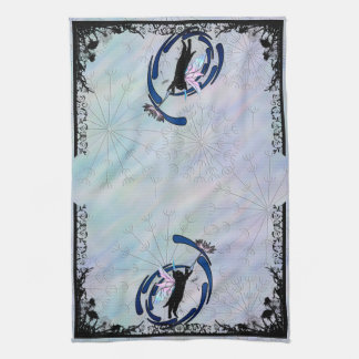 Linge De Cuisine Dandelion de chat cosmique