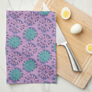 Linge De Cuisine Dandelions roses et papillons