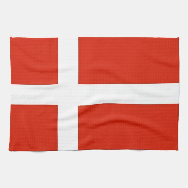 Linge De Cuisine Dannebrog; Drapeau officiel du Danemark (Horizontal)