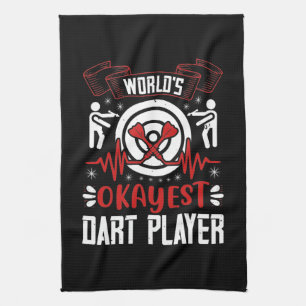 Linge De Cuisine Darts - Joueur de fléchettes le plus Okayest du mo