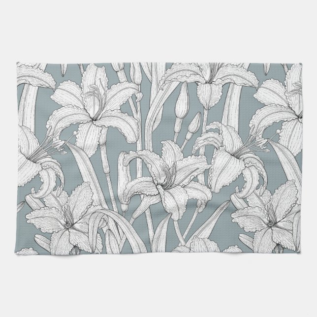 Linge De Cuisine Daylilies (Horizontal)