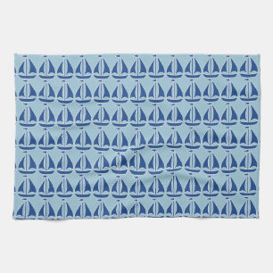Linge De Cuisine De très bon goût bleu nautique de voilier
