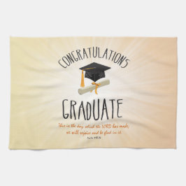 Linge De Cuisine Début d'or de la graduation religieuse avec Casque