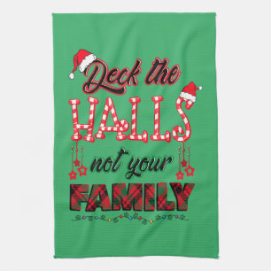 Linge De Cuisine Deck Les Halls Pas Votre Famille