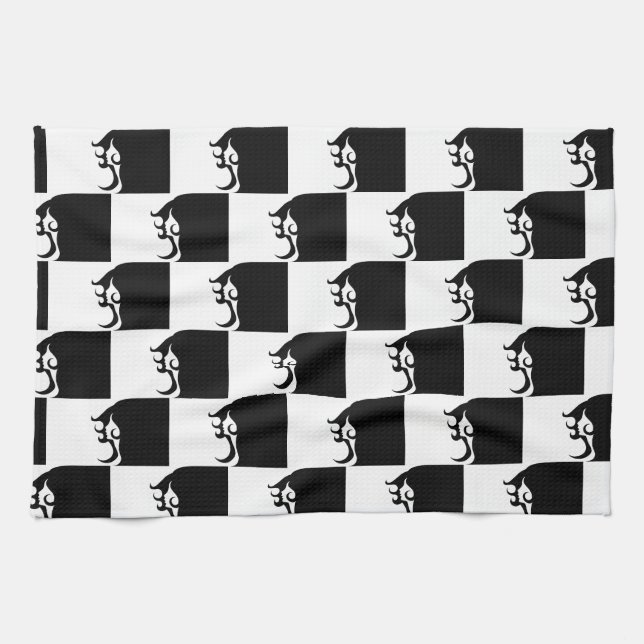 Linge De Cuisine Deco mod woman (Horizontal)