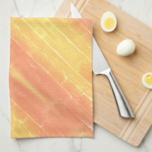 Décontracté Yellow PeachSpring Sunset Abstrait Mot