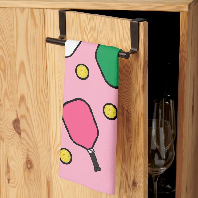 Linge De Cuisine Décor de Pickleball Créatif (Pliage en tiers)