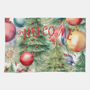 Linge De Cuisine Décor des vacances d'hiver