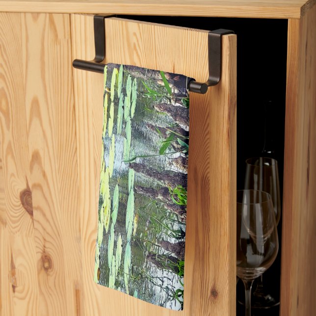 Linge De Cuisine Décor Lily Pads (Pliage en tiers)