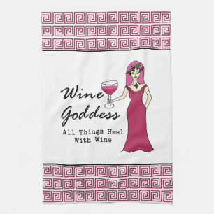 Linge De Cuisine Déesse de vin "que toutes les choses guérissent. "
