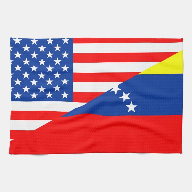 Linge De Cuisine demi de drapeau Etats-Unis des Etats-Unis Amérique (Horizontal)