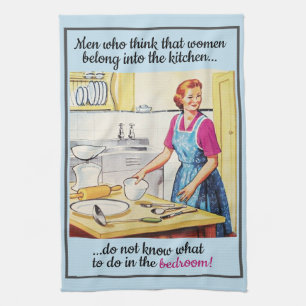Linge De Cuisine Des femmes féministes Vintages et amusantes dans 