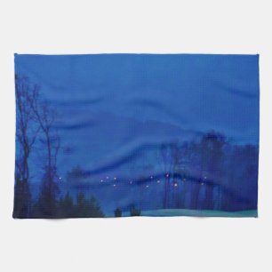Linge De Cuisine Des lumières scintillantes dans un Blue Mountain M