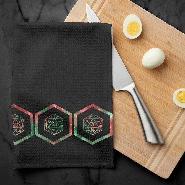 Linge De Cuisine Dés RPG | XMAS Imaginaire Retro Tabletop PnP Gamer (Créateur téléchargé)