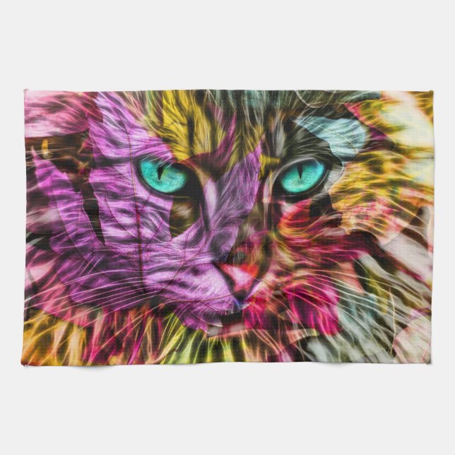 Linge De Cuisine Design art chat Kitten (Horizontal)