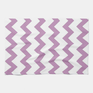 Linge De Cuisine Design de chevrons de zigzag violet et blanc