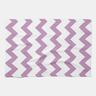 Linge De Cuisine Design de chevrons de zigzag violet et blanc