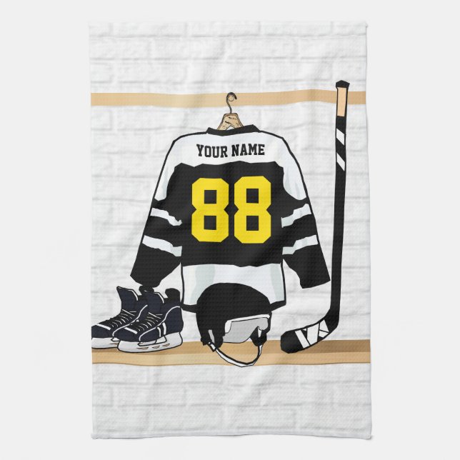 Linge De Cuisine Design de hockey sur glace personnalisé (Vertical)