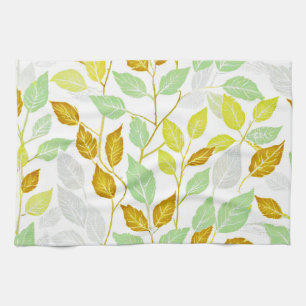 Linge De Cuisine Design élégant de feuilles inspirées par la nature