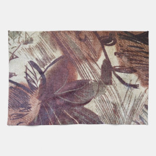 Linge De Cuisine Design floral Brown Abstrait 1
