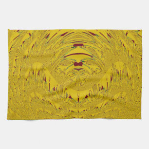 Linge De Cuisine Design motif en tête de Lion d'or