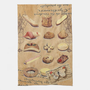 Linge De Cuisine dessert français de gâteau de biscuits de