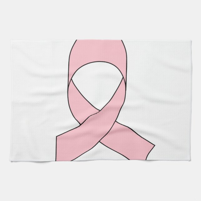 Linge De Cuisine Dessin de ruban rose (Horizontal)