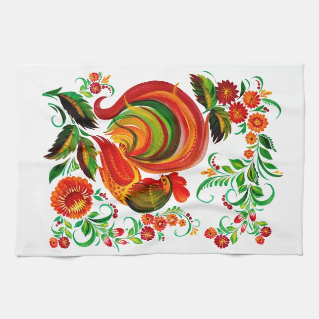 Linge De Cuisine Dessin d'un brin dans le style. (Horizontal)