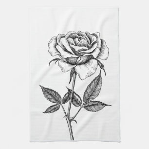 Linge De Cuisine dessin rose